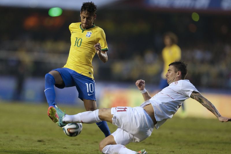 Brazilský talent Neymar.