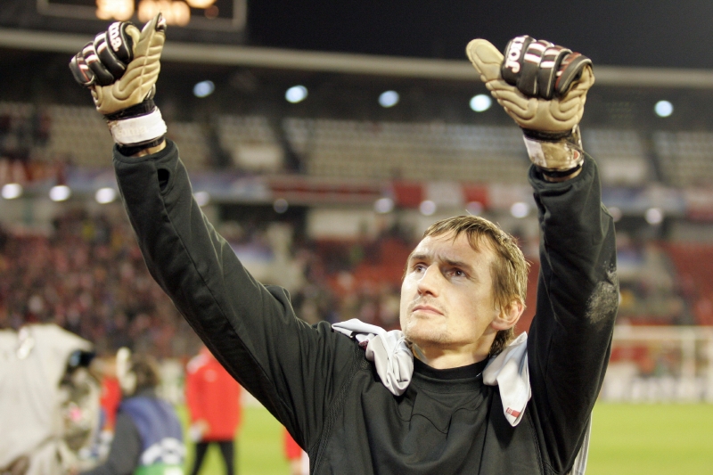 Trenér brankářů Martin Vaniak. 