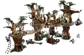 Vesnice Ewoků patří k těm největším setům Star Wars.