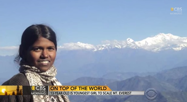 Purna Malavathová je nejmladší ženou na světě, která kdy vystoupala na vrchol Mount Everest.