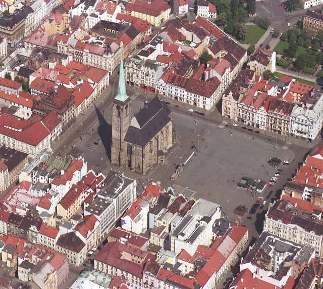 Plzeň z výšky.