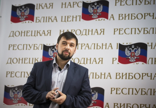 Vůdce samozvané "Doněcké lidové republiky" Denis Pušilin.