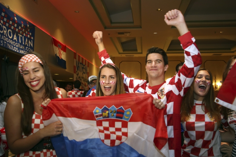 Chorvatští fanoušci. 
