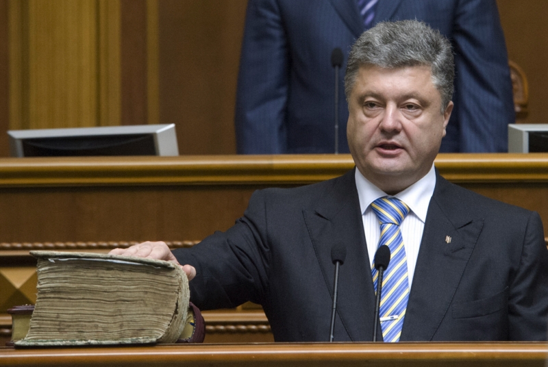 Nový ukrajinský prezident Petro Porošenko.