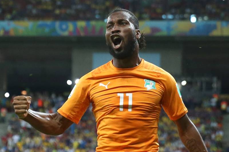 Didier Drogba se dostal na hřiště až v druhé polovině. 