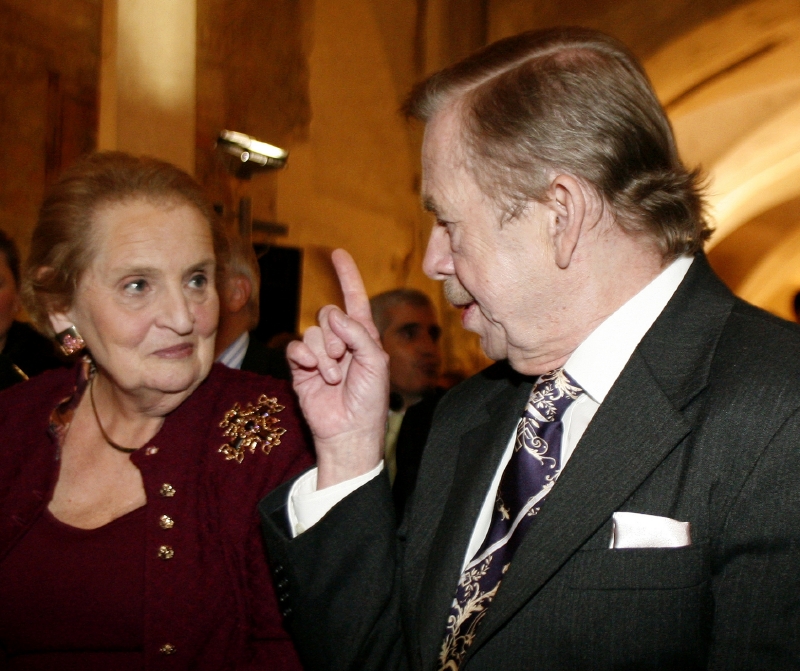 Václav Havel a Madeleine Albrightová.