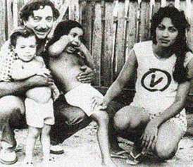Chico Mendes s rodinou.