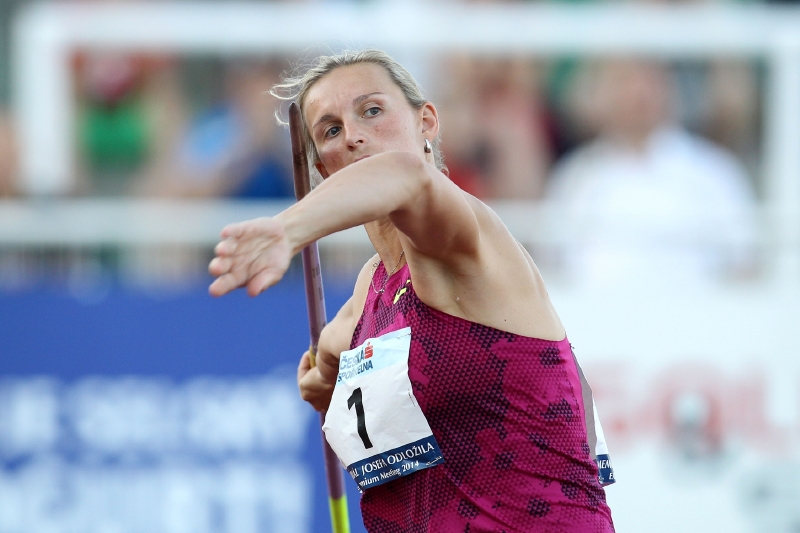 Barbora Špotáková na Odložilově memoriálu v Praze.