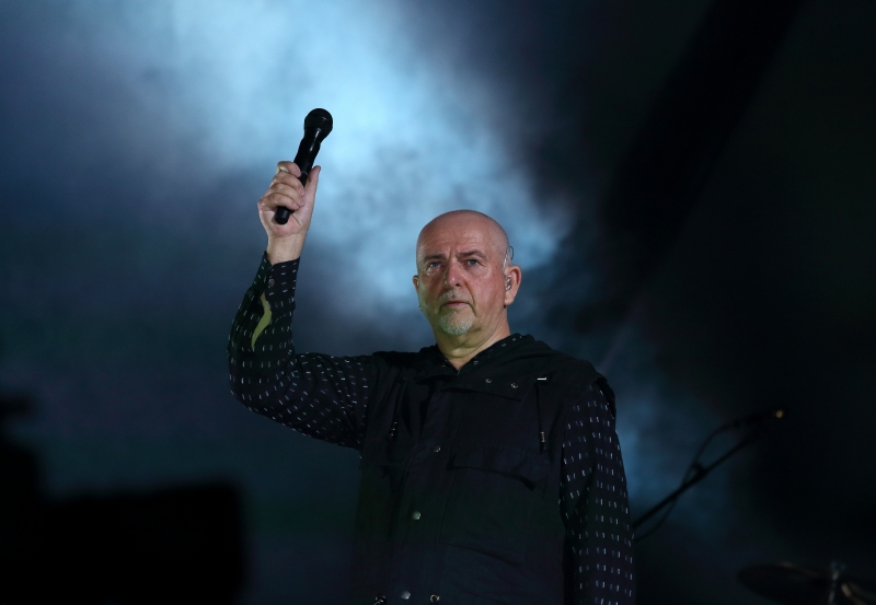 Peter Gabriel na koncertě v O2 aréně na podzim 2013.