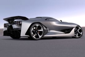 Nissan Concept 2020 Vision Gran Turismo a jeho dynamický vzhled.