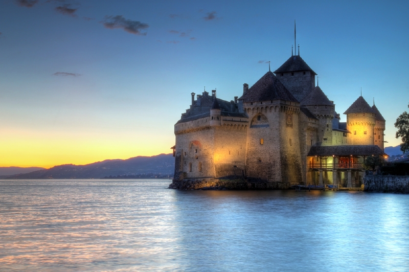 Chateu de Chillon, Švýcarsko. (Foto: Shutterstock.com/Mihai-Bogdan Lazar)