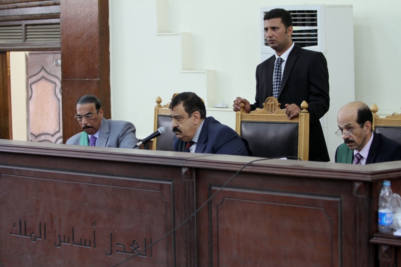 Hlavní líčení s členy Muslimského bratrstva. Káhira, Egypt. Hlavní líčení s členy Muslimského bratrstva. Káhira, Egypt.