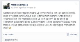 Komárkův Facebook.