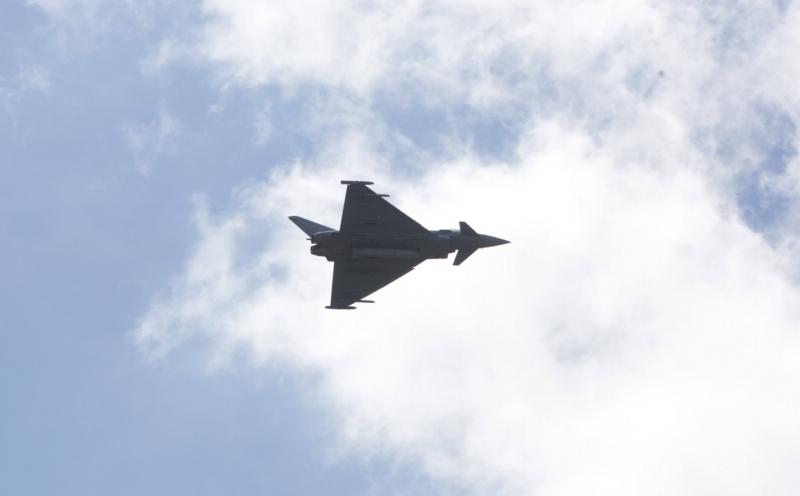 Německá stíhačka Eurofighter.