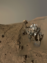 Vozítko Curiosity.