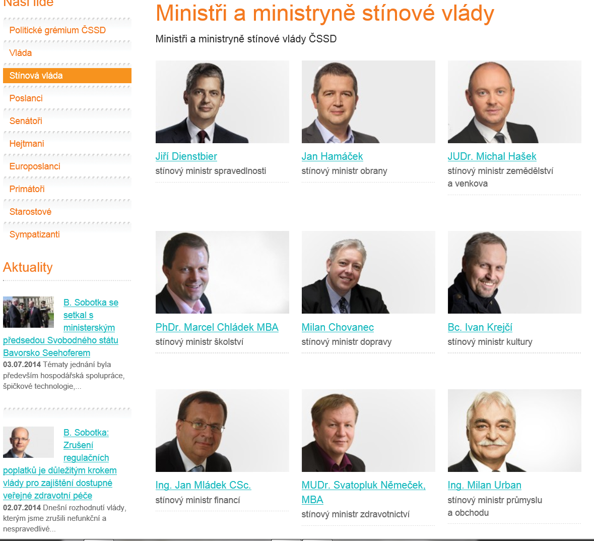 Vzhled stránky, která byla aktuální ještě v pátek dopoledne.