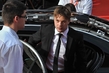 Herec Michael Pitt přichází na slavnostní zahájení 49. ročníku Mezinárodního filmového festivalu Karlovy Vary.