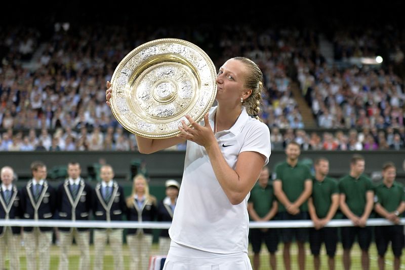 Petra Kvitová je podruhé wimbledonskou vítězkou.