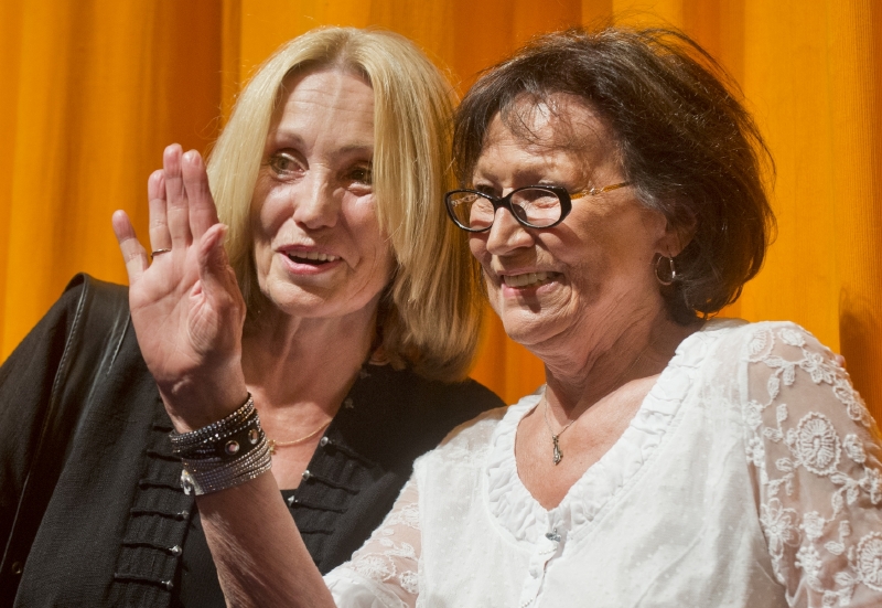 Režisérka Olga Sommerová a zpěvačka Marta Kubišová na premiéře dokumentu Magický hlas rebelky.