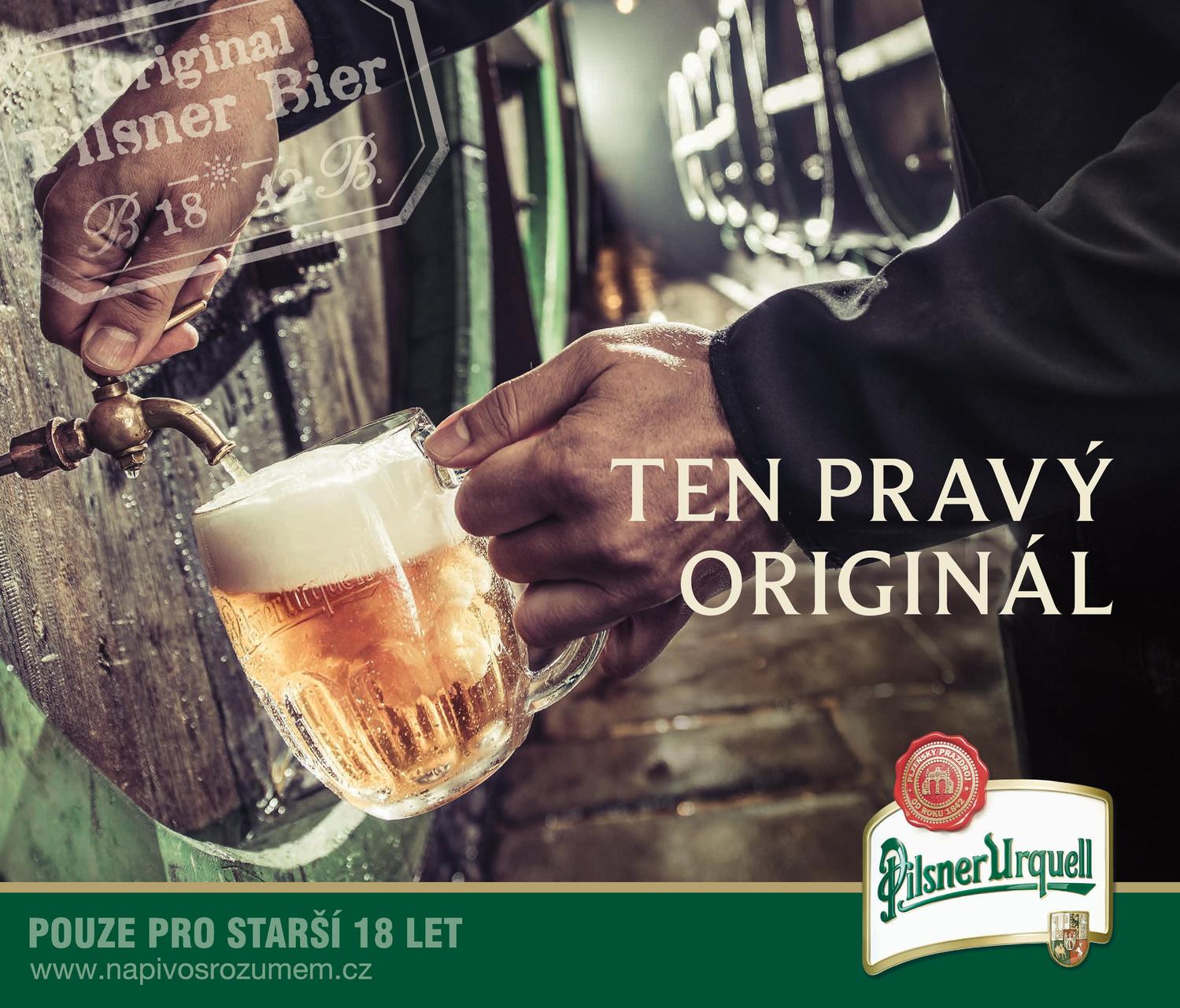 Reklama Pilsner Urquell.