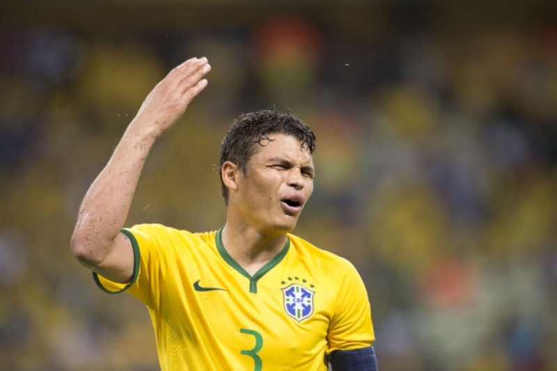 Kapitán Brazílie Thiago Silva.