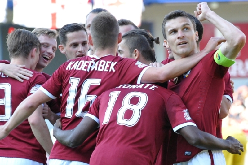 Fotbalisté pražské Sparty.