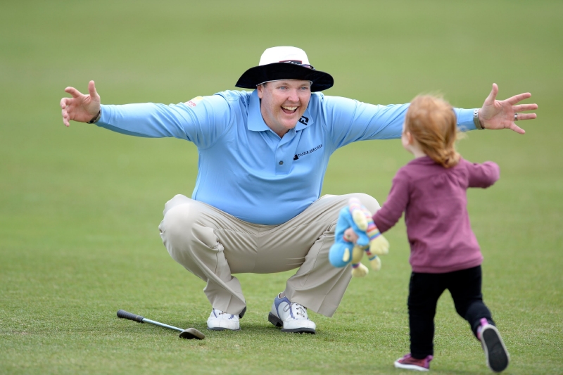 Jarrod Lyle s dcerou Lusi. Jarrod Lyle s dcerou Lusi.