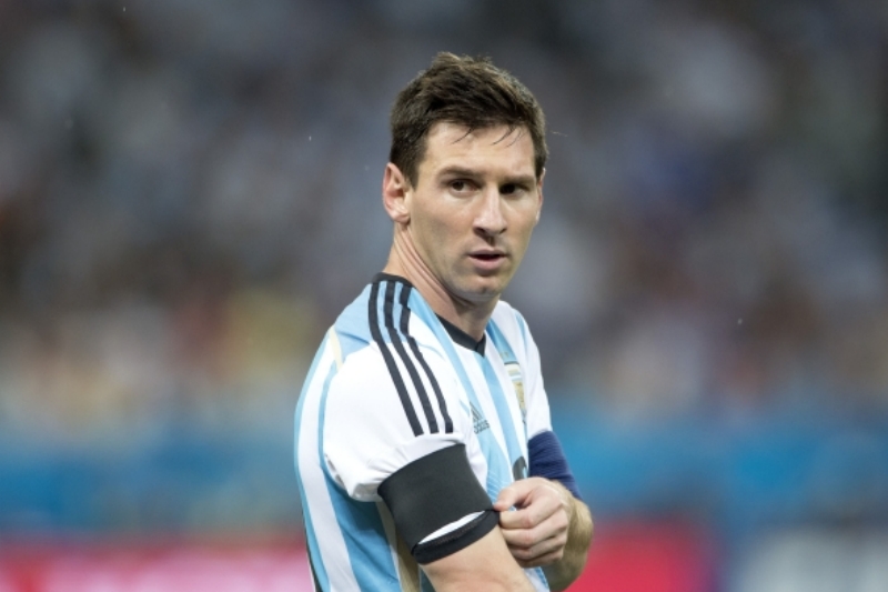 Argentinská hvězda Lionel Messi. Argentinská hvězda Lionel Messi.