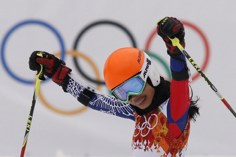 Vanessa Mae na olympiádě v Soči.