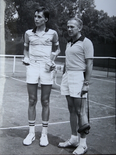Karel Čefelín s Ivanem Lendlem (vlevo).