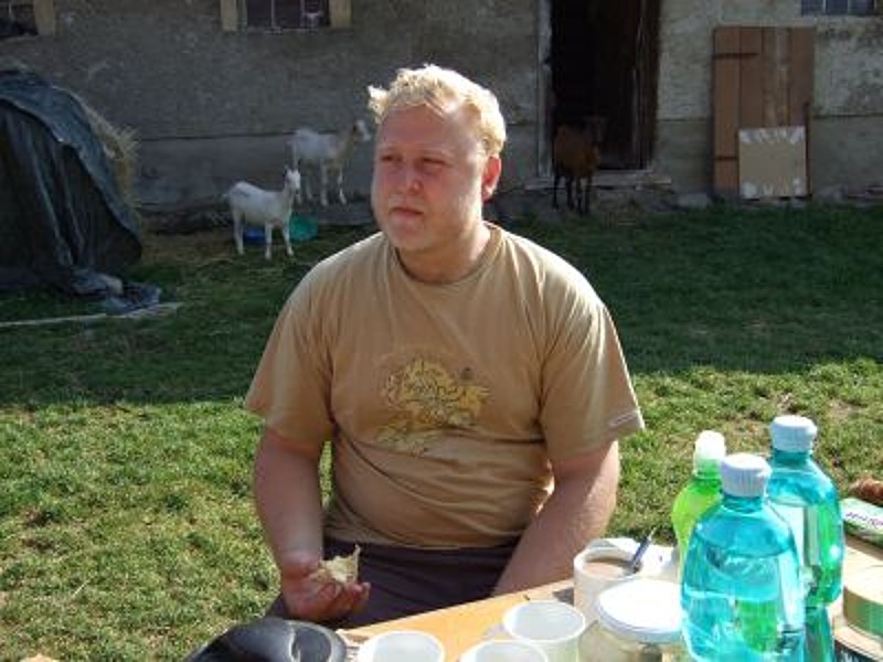 David Špinar na farmě