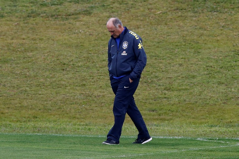 Trenér Luiz Felipe Scolari skončil jako trenér brazilských fotbalistů.
