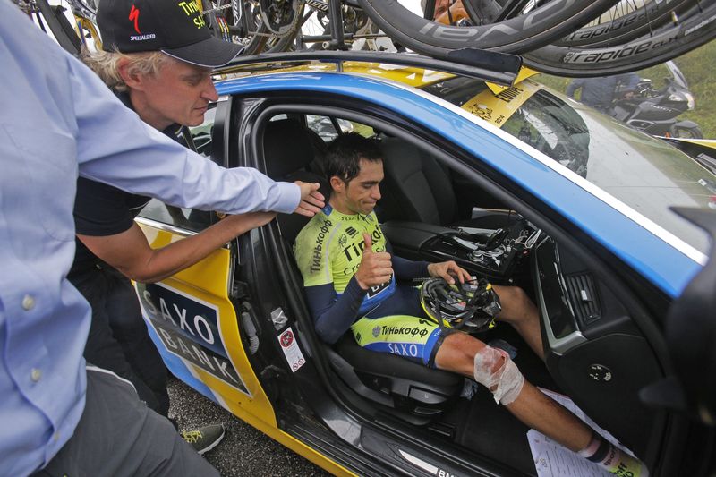 Cyklista Alberto Contador.