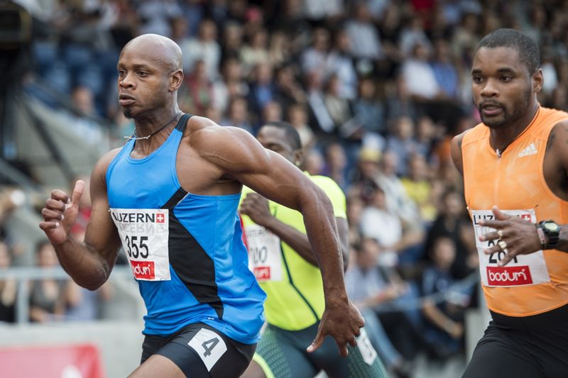 Atlet Asafa Powell. Atlet Asafa Powell.