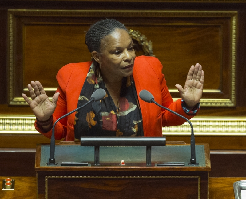 Urážka ministryně Christiane Taubiarové.