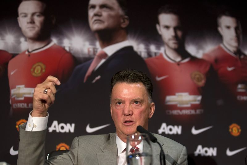 Trenér Louis van Gaal.