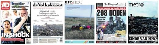 Titulky nizozemských novin - jedna z největších tragédií uplynulých desetiletí. Titulky nizozemských novin - jedna z největších tragédií uplynulých desetiletí.