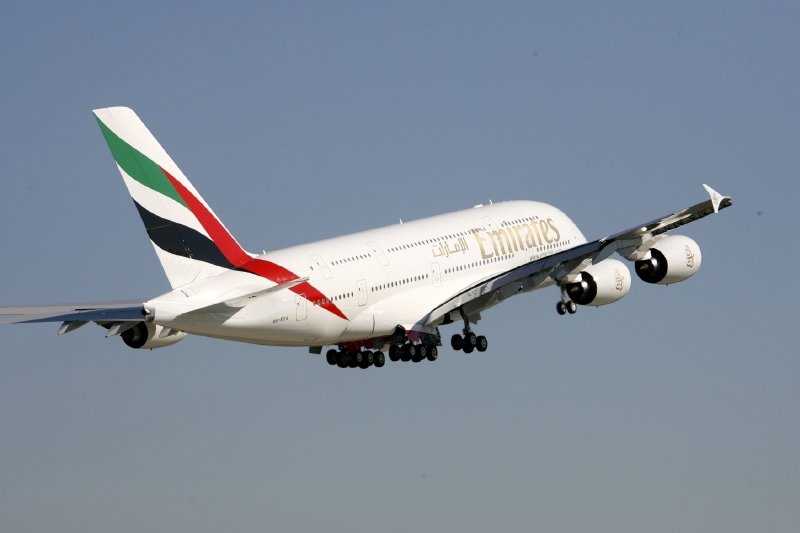 Letadlo společnosti Emirates.