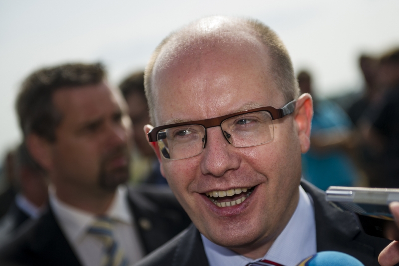 Premiér Bohuslav Sobotka (ČSSD).