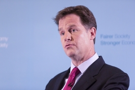 Místopředseda britské vlády Nick Clegg.