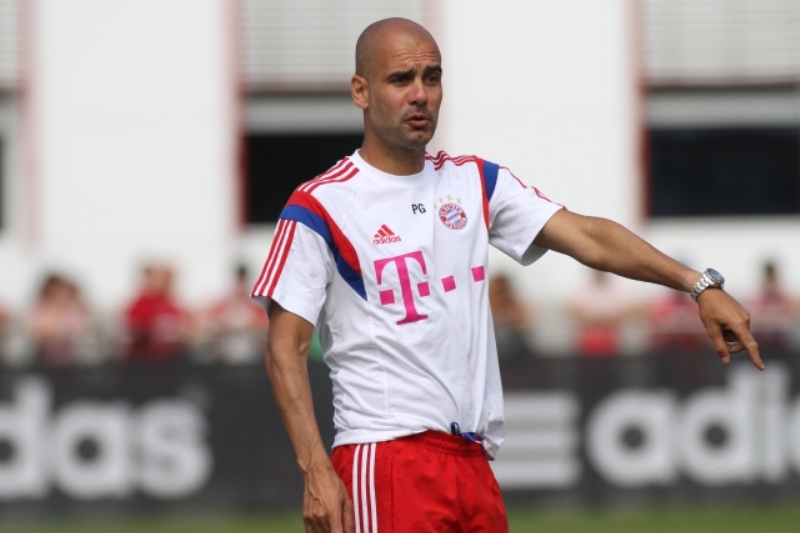 Trenér Bayernu Pep Guardiola.