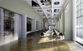 Vizualizace nové podoby restaurace.