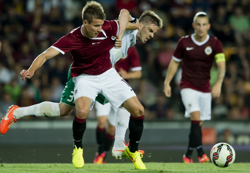Úvodní utkání 2. předkola fotbalové Ligy mistrů: AC Sparta Praha - FC Levadia Tallinn.