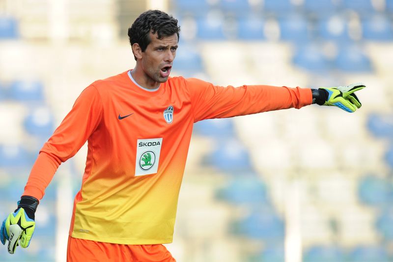 Gólman Aleš Hruška.