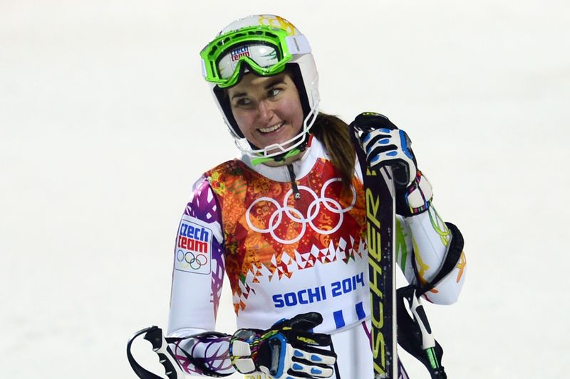 Lyžařka Šárka Strachová. 