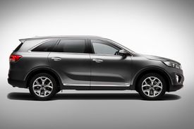 Silueta nového vydání velkého SUV značky Kia.