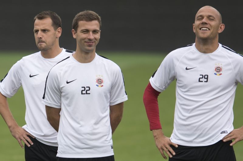 Zleva Marek Matějovský, Josef Hušbauer a Roman Bednář.