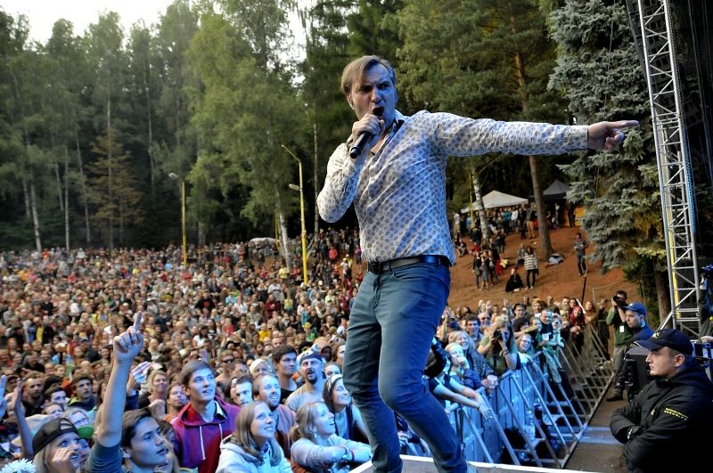 V pátek měli na festivalu velký úspěch Mig 21 s Jiřím Macháčkem.