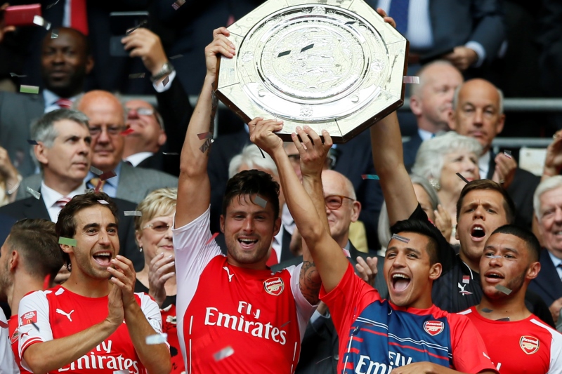 Vítěz Community Shieldu 2014 - Arsenal Londýn.