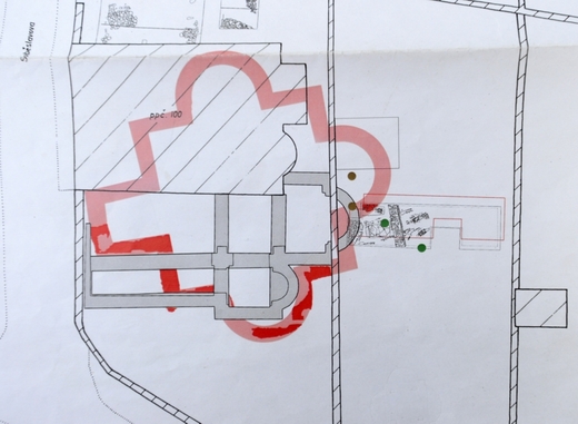 Polohu kostela archeologové určili s dvaceticentimetrovou přesností.